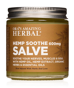Hemp Soothe Salve, THC Free Hemp Extract and Herbs