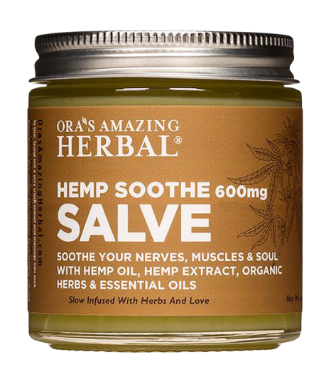 Hemp Soothe Salve, THC Free Hemp Extract and Herbs